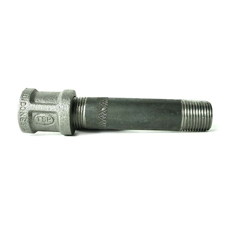 Thrifco Plumbing 1/2 R-L Nipple & Cpl., Black 9119049